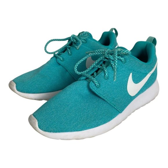 Nike Roshe One Womens 9 Shoes Blue Turquoise Running Athletic Sneakers Norm Core - Picture 2 of 9
